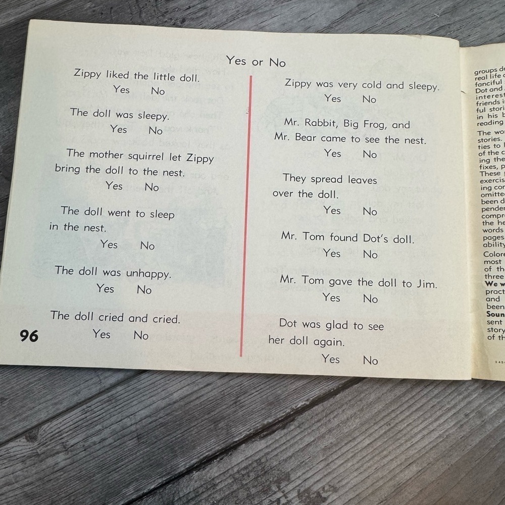 All Around with Dot and Jim 1stPhonetic Keys to Reading Workbook 1953 Vintage - Picture 3 of 13